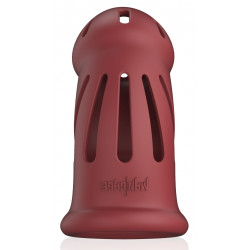 MANCAGE Cage de chasteté ManCage Modèle 28 - 9.5 x 3.5cm Rouge